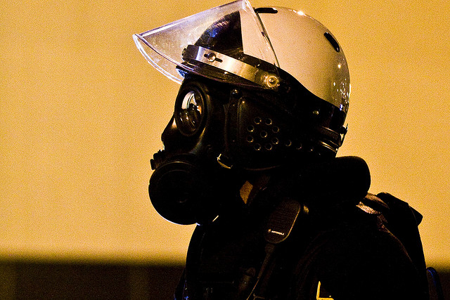 Riot Cop flickr user Tony Webster