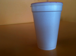 styrofoam cup